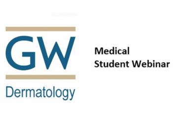 GW Dermatology Medical Student Webinar logo